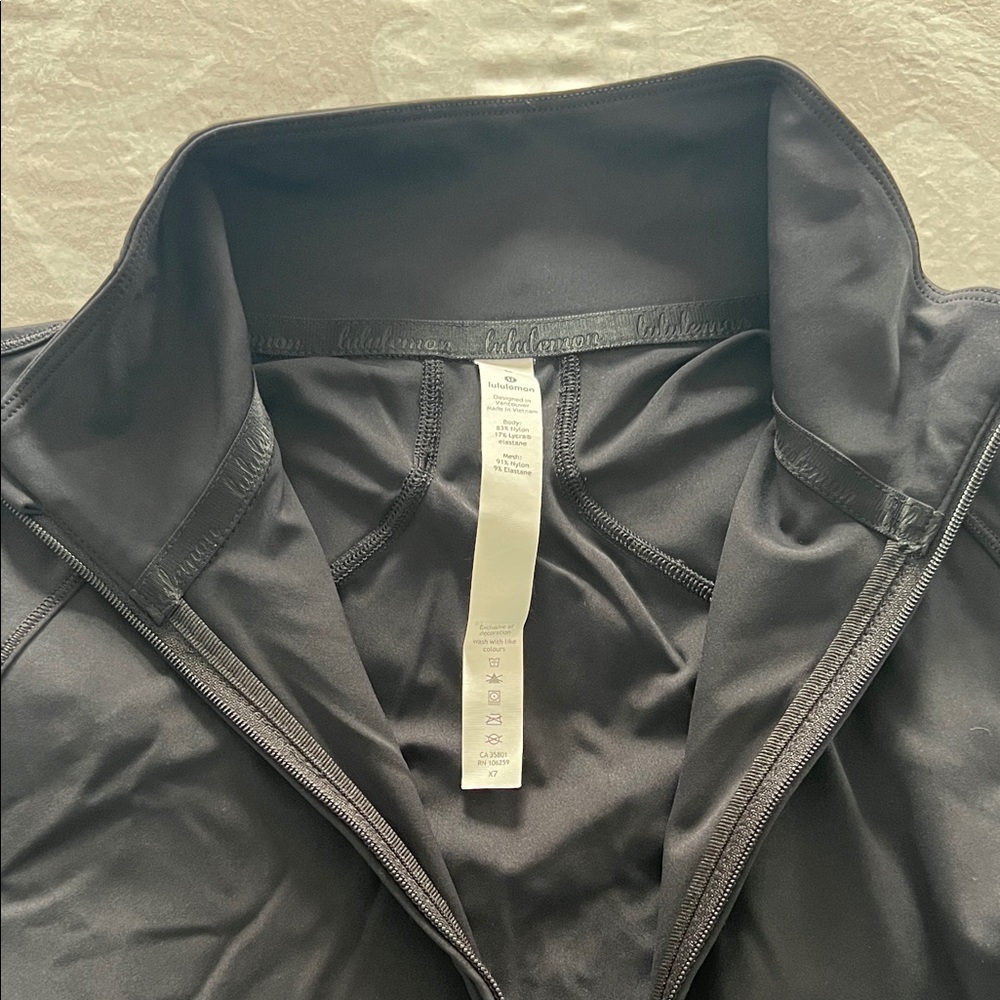Lululemon black Long Sleeve Quarter-Zip Top - Picture 2 of 7